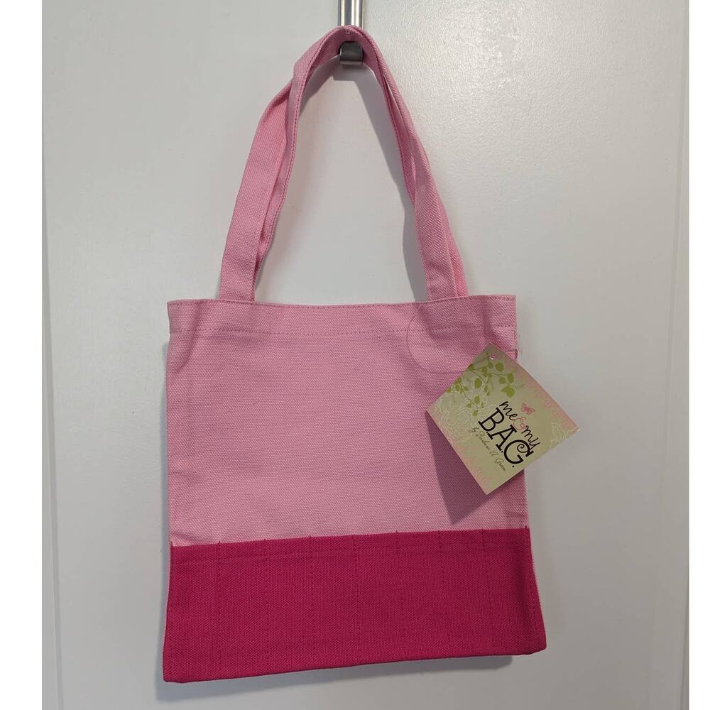 New Childs Two Toned Pink Coloring Canvas Tote Bag